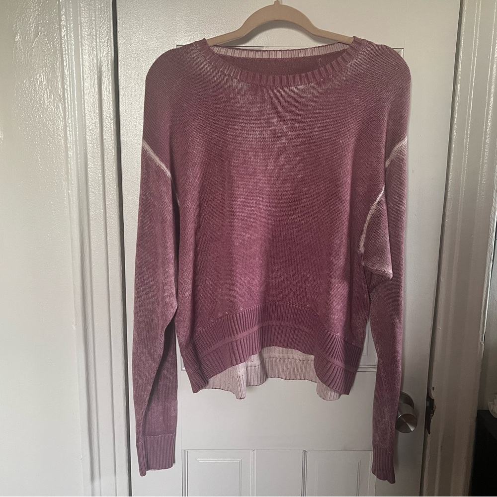 lululemon athletica Mauve Crew Neck Sweater